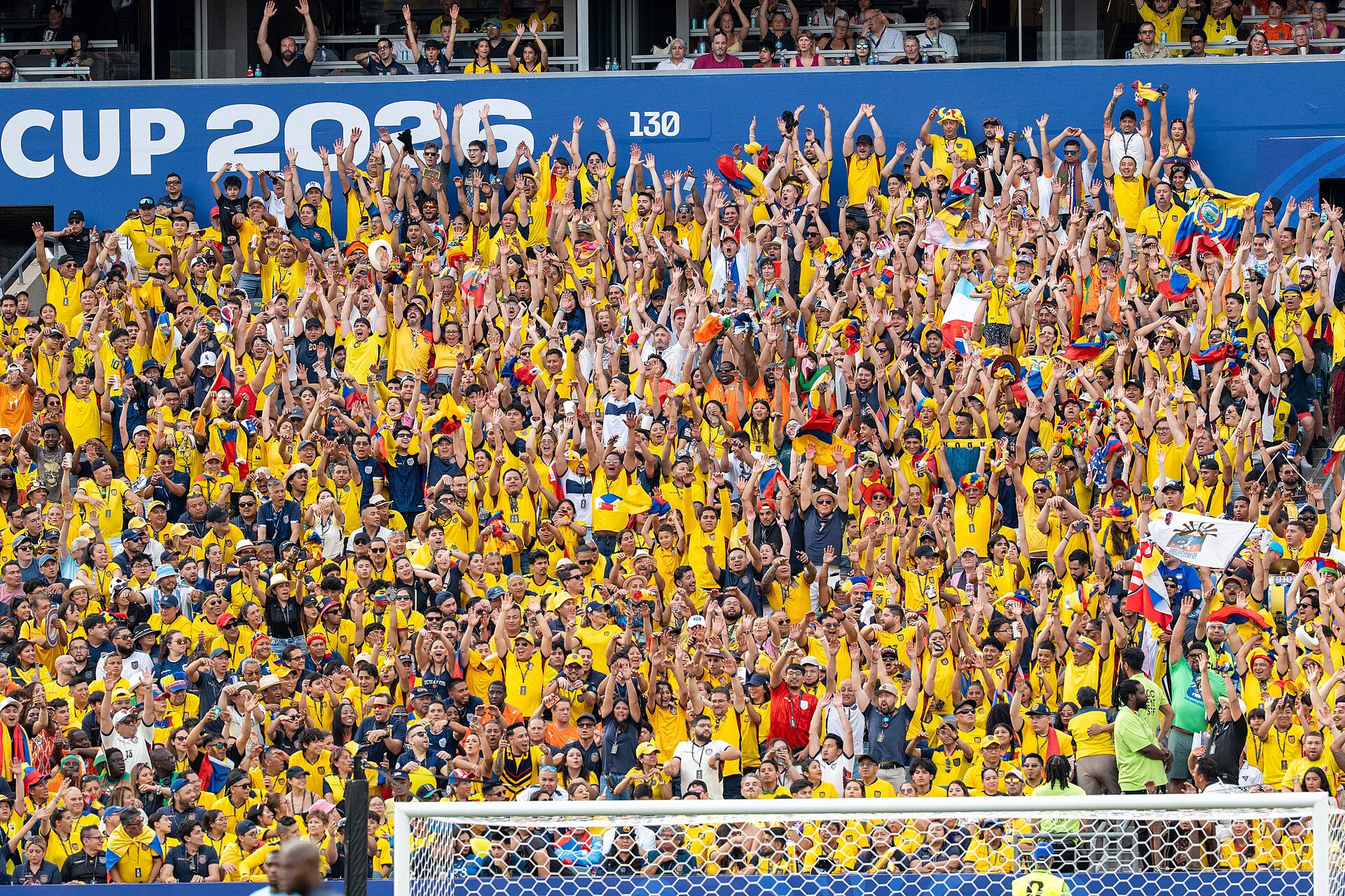 Ecuador fans during Côte d'Ivoire v Ecuador on 14 June 2026 at the 2026 FIFA World Cup