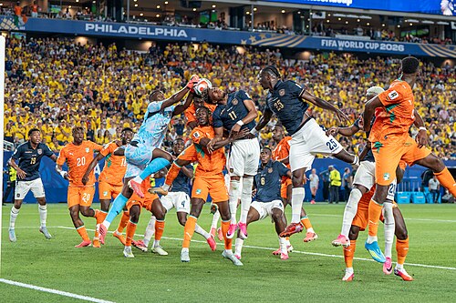 Côte d'Ivoire v Ecuador on 14 June 2026 at the 2026 FIFA World Cup