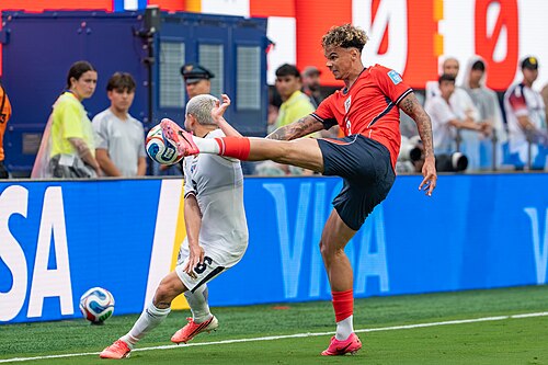 Cristian Martinez Nico O'Reilly during England v Panama on 27 June 2026 at the 2026 FIFA World Cup