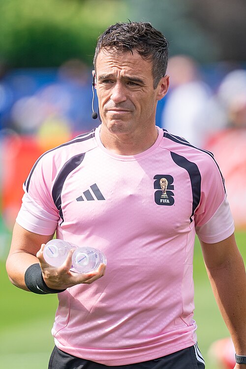 Cristian Navarro during France v Morocco at the 2026 FIFA World Cup