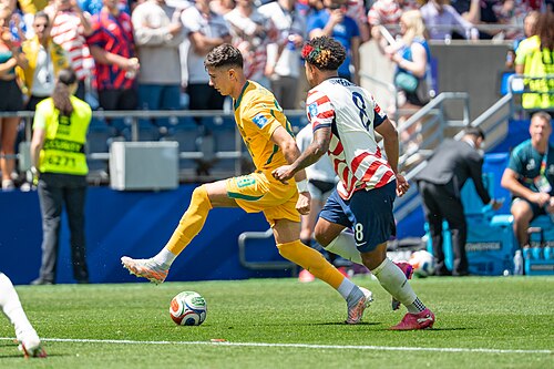 Cristian Volpato during United States v Australia on 19 June 2026 at the 2026 FIFA World Cup