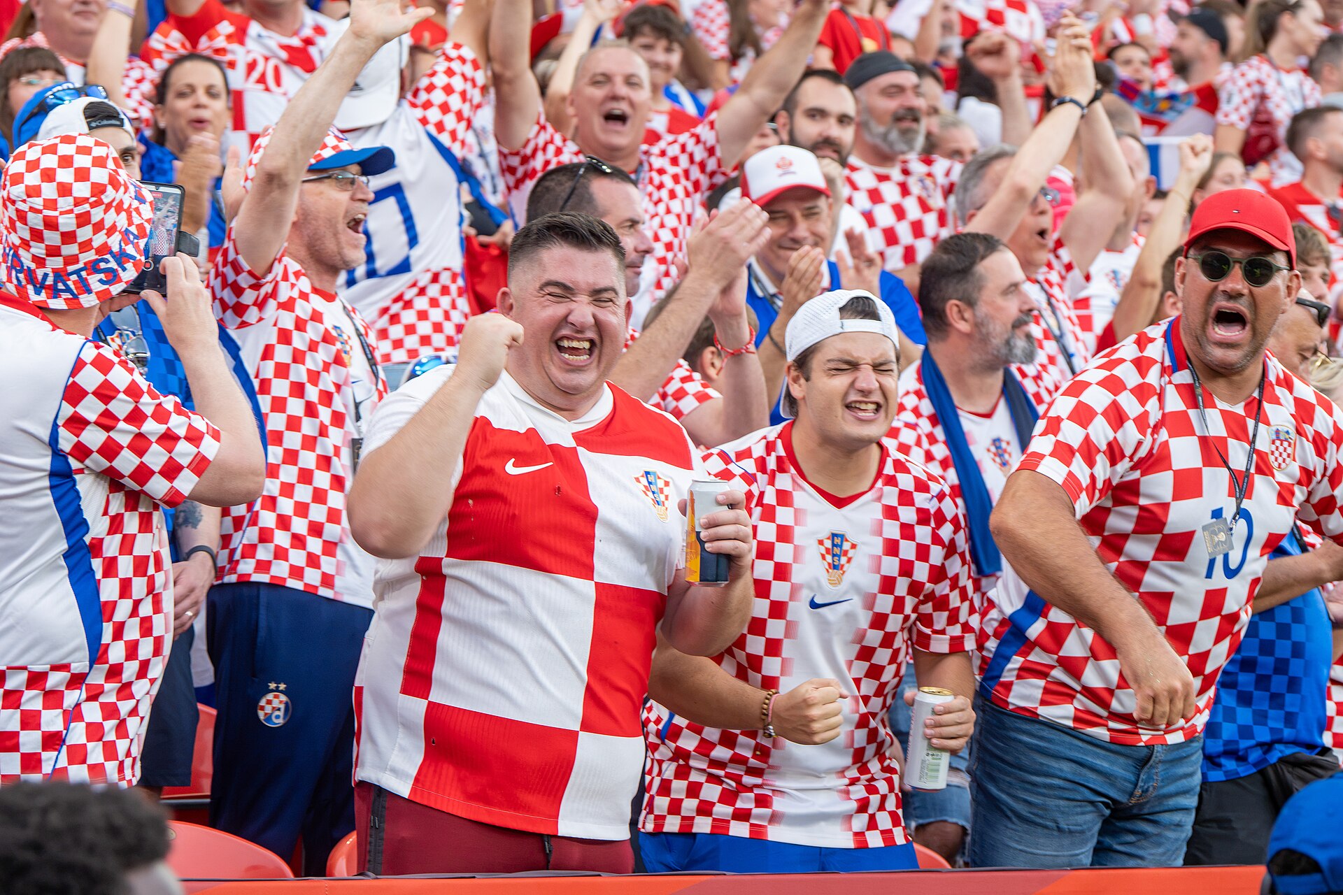 Croatia fans during Croatia v Portugal on 2 July 2026 at the 2026 FIFA World Cup