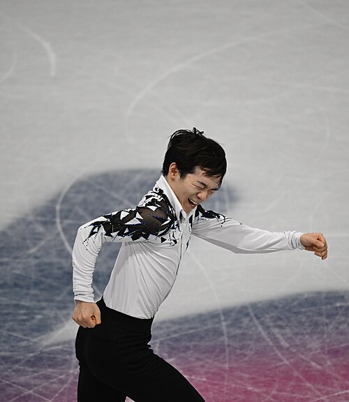 MILAN, ITALY - 07 FEBRUARY 2026: Yuma Kagiyama of Japan compete during the Figure Skating Team Event Men Single Skating-Short Program at the Olympic Winter Games Milano Cortina 2026  Milano Ice Skating Arena on February 07, 2026 in Milan, Italy