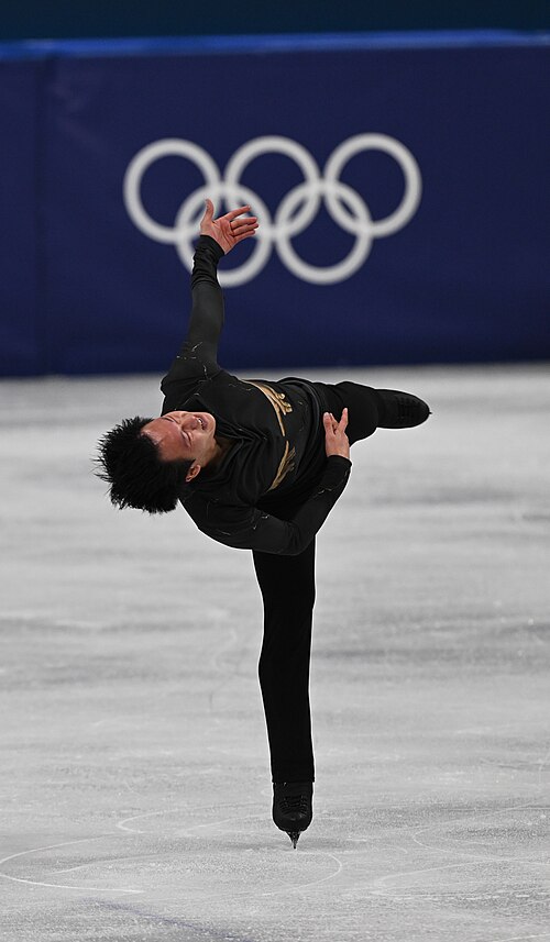 MILAN, ITALY - 13 FEBRUARY 2026: Adam SIAO HIM FA of France competes during the Figure Skating Men Single Skating Free Skating at the Olympic Winter Games Milano Cortina 2026 Milano Ice Skating Arena on February 13, 2026 in Milan, Italy