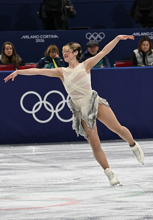 MILAN, ITALY - 06 FEBRUARY 2026: Alysa Liu of United States compete during the Figure Skating Team Event Women Single Skating Short Program at the Olympic Winter Games Milano Cortina 2026  Milano Ice Skating Arena on February 06, 2026 in ,