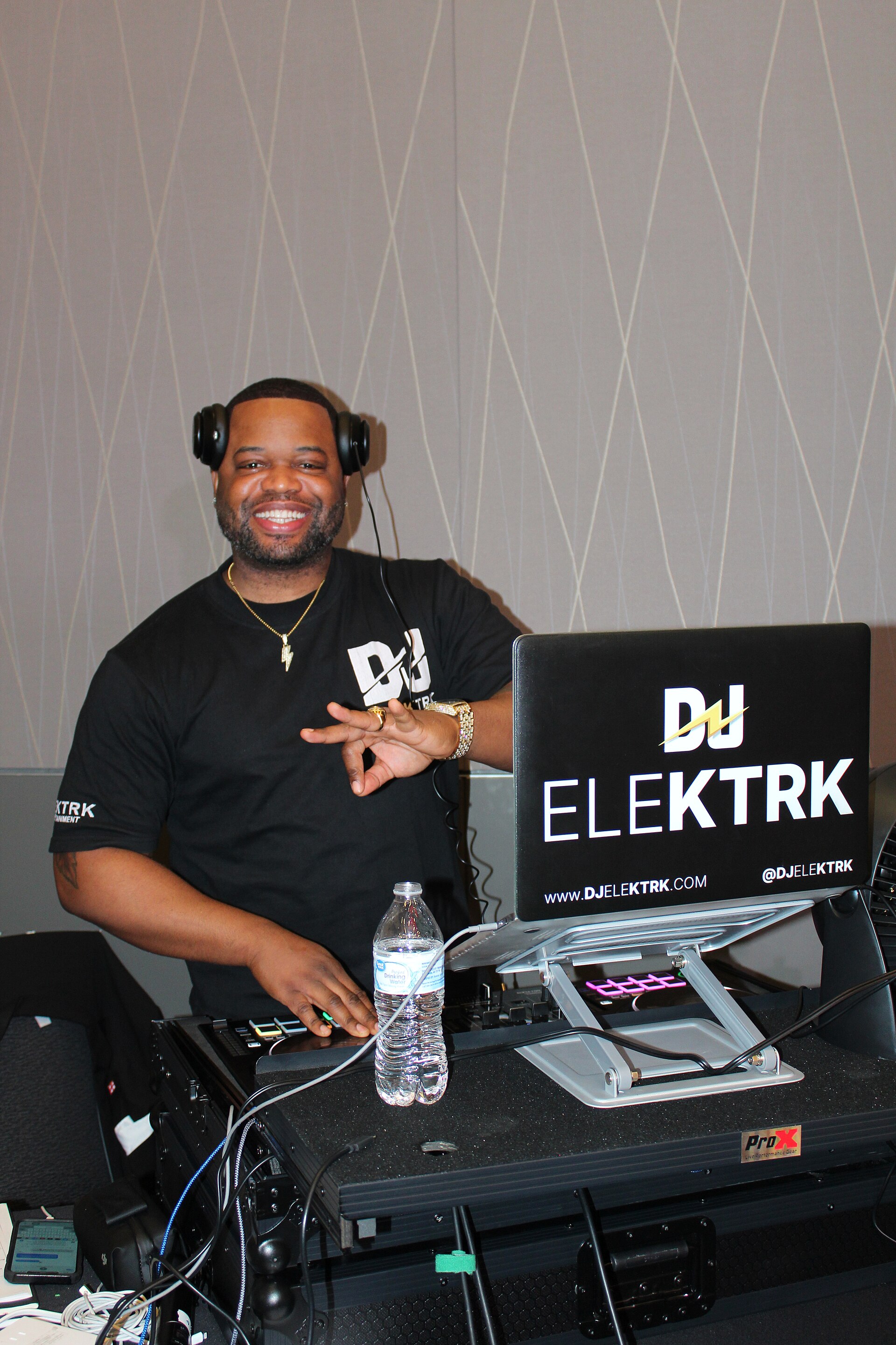 DJ Elektrk playing the hottest tracks at the Urban League NOW Stage at the 2025 National Urban League Conference.