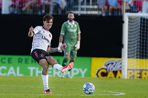 Dakota Barnathan playing for the Richmond Kickers vs Fort Wayne FC  on June, 20, 2026