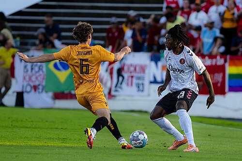 Daniel Moore playing for the Richmond Kickers vs Fort Wayne FC  on June, 20, 2026