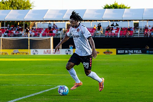 Daniel Moore playing for the Richmond Kickers vs Fort Wayne FC  on June, 20, 2026