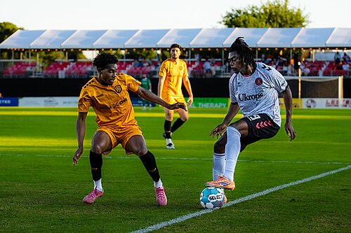 Daniel Moore playing for the Richmond Kickers vs Fort Wayne FC  on June, 20, 2026