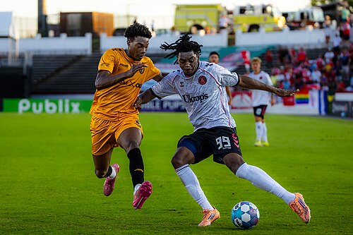 Daniel Moore playing for the Richmond Kickers vs Fort Wayne FC  on June, 20, 2026
