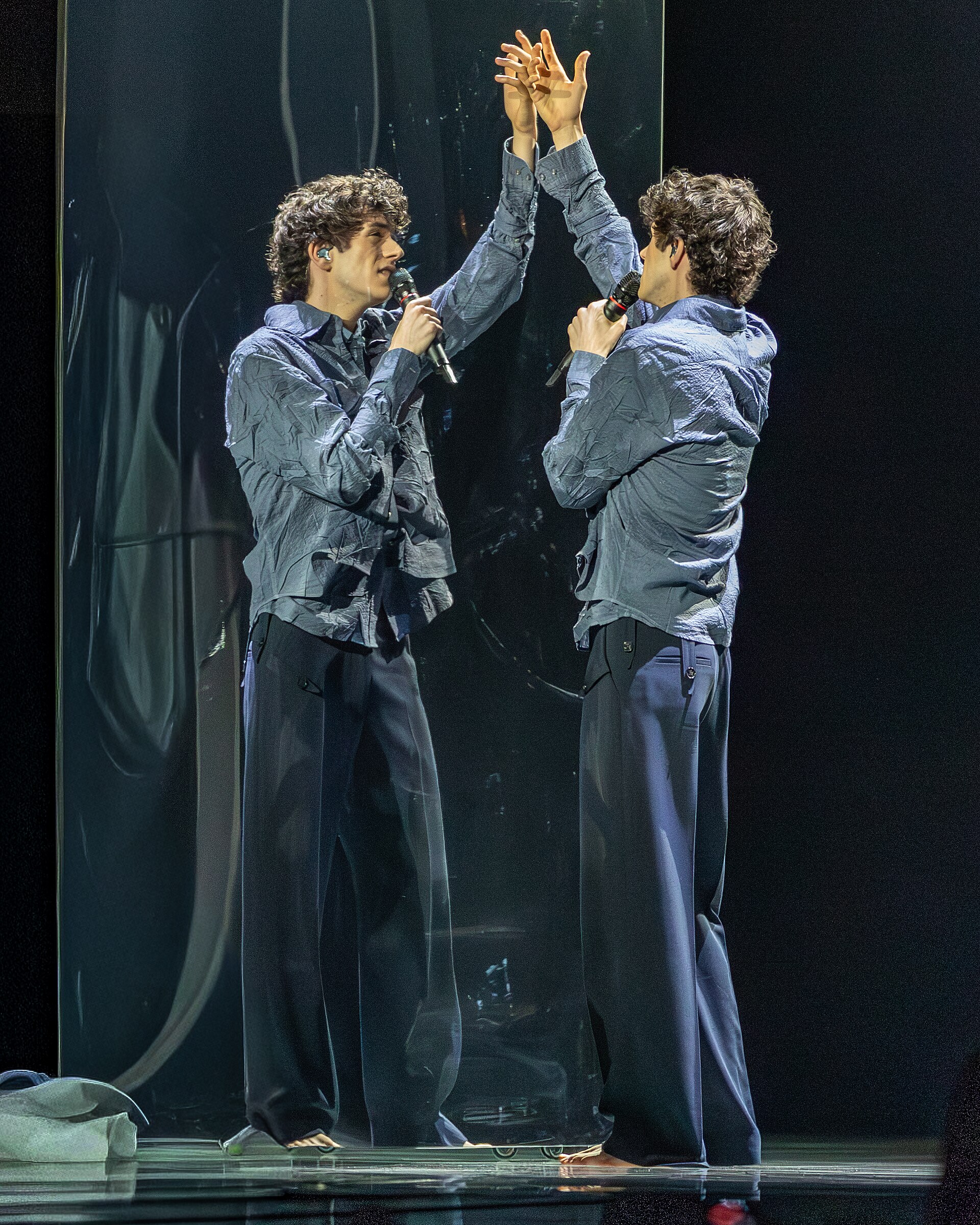 Daniel Zizka performing CROSSROADS, representing Czechia in the 2nd Semi Final of the 2026 Eurovision Song Contest in Vienna