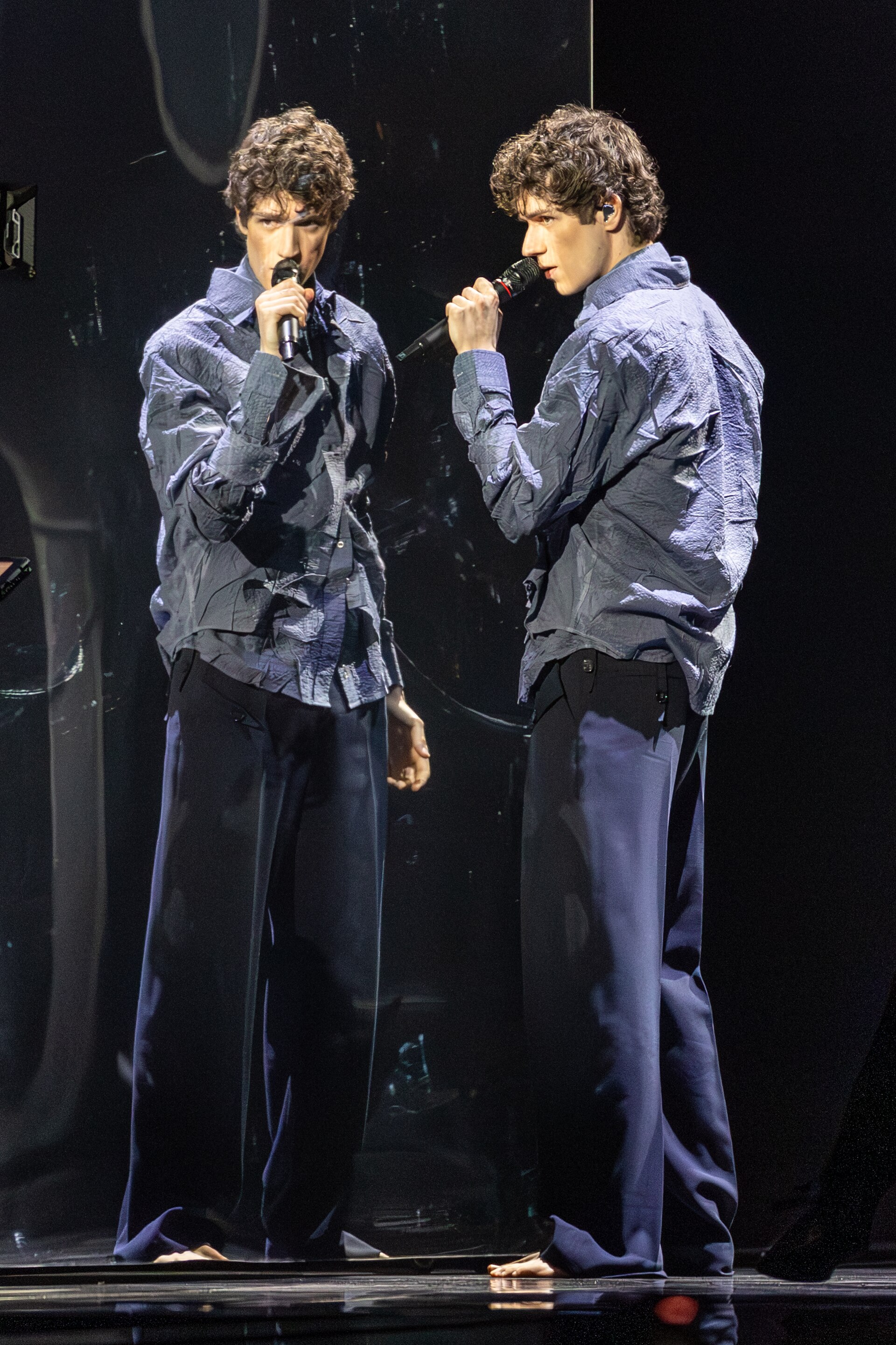 Daniel Zizka performing CROSSROADS, representing Czechia in the 2nd Semi Final of the 2026 Eurovision Song Contest in Vienna