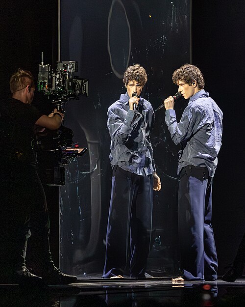 Daniel Zizka performing CROSSROADS, representing Czechia in the 2nd Semi Final of the 2026 Eurovision Song Contest in Vienna