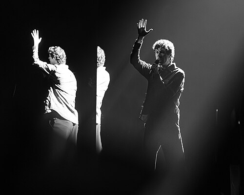 Daniel Zizka performing CROSSROADS, representing Czechia in the 2nd Semi Final of the 2026 Eurovision Song Contest in Vienna