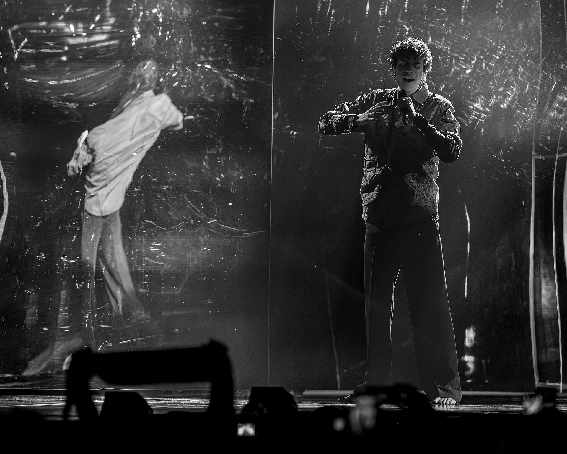Daniel Zizka performing CROSSROADS, representing Czechia in the 2nd Semi Final of the 2026 Eurovision Song Contest in Vienna