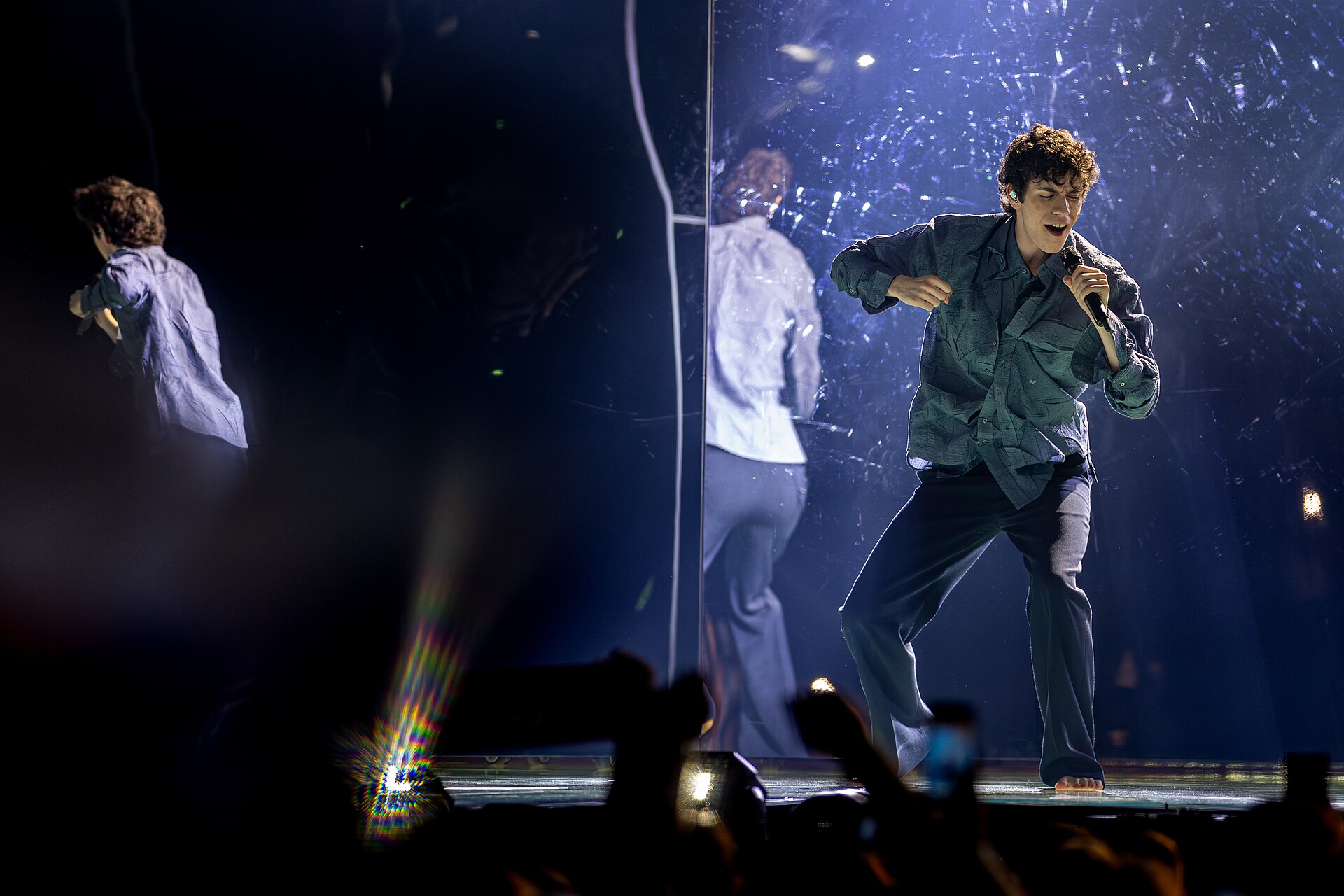 Daniel Zizka performing CROSSROADS, representing Czechia in the 2nd Semi Final of the 2026 Eurovision Song Contest in Vienna