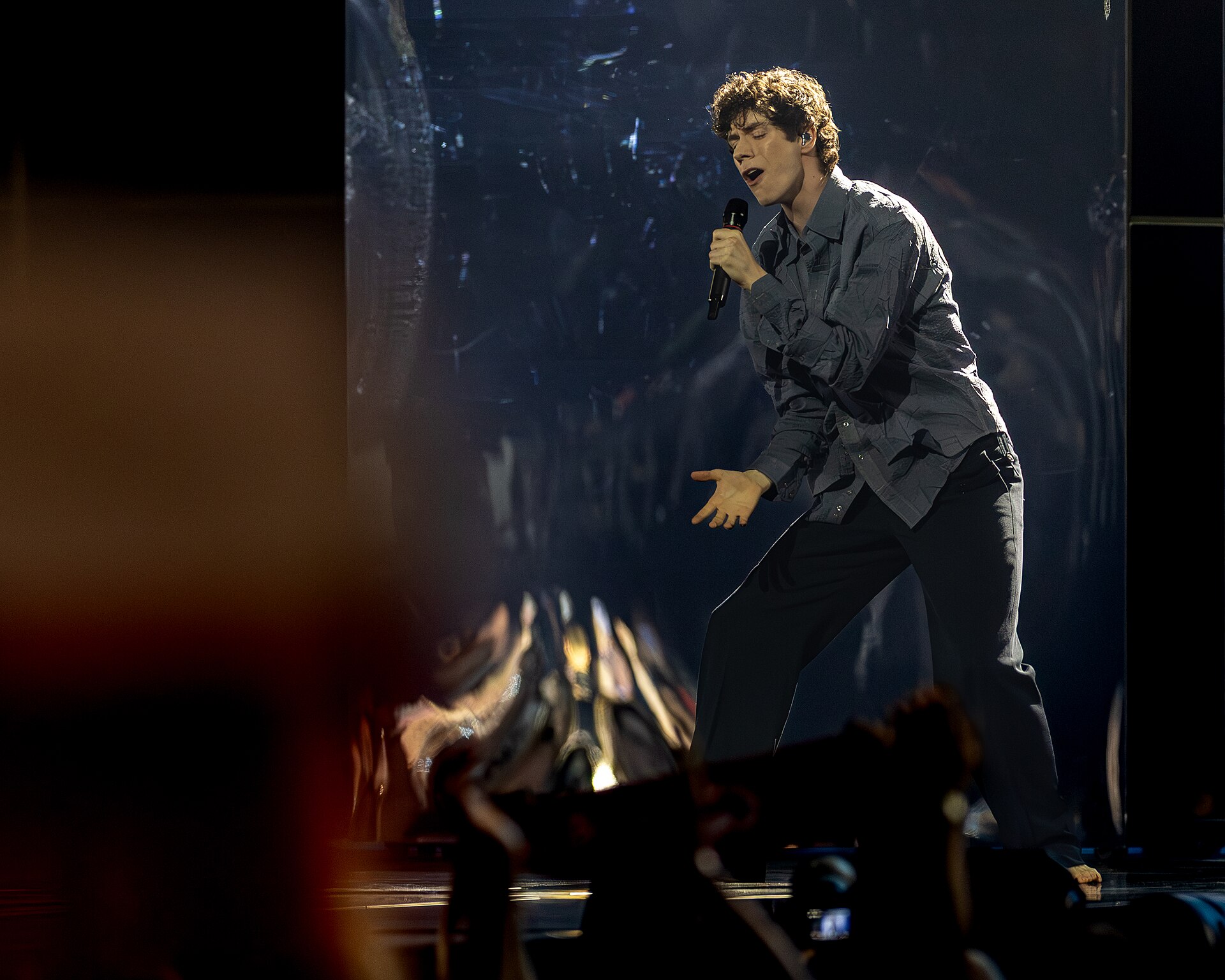 Daniel Zizka performing CROSSROADS, representing Czechia in the 2nd Semi Final of the 2026 Eurovision Song Contest in Vienna