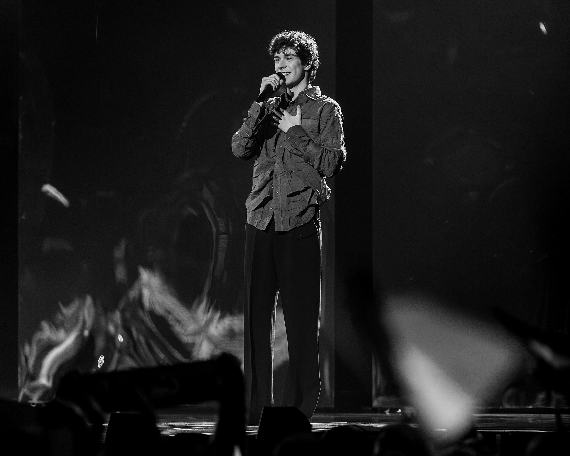 Daniel Zizka performing CROSSROADS, representing Czechia in the 2nd Semi Final of the 2026 Eurovision Song Contest in Vienna