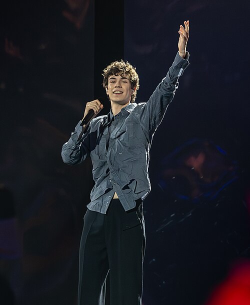 Daniel Zizka performing CROSSROADS, representing Czechia in the 2nd Semi Final of the 2026 Eurovision Song Contest in Vienna