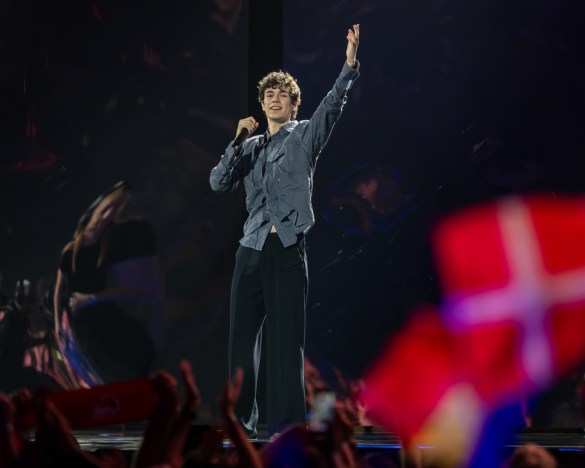 Daniel Zizka performing CROSSROADS, representing Czechia in the 2nd Semi Final of the 2026 Eurovision Song Contest in Vienna