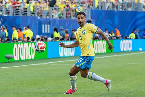 Danilo during Brazil v Morocco on 13 June 2026 at the 2026 FIFA World Cup at NY/NJ Stadium in East Rutherford, NJ
