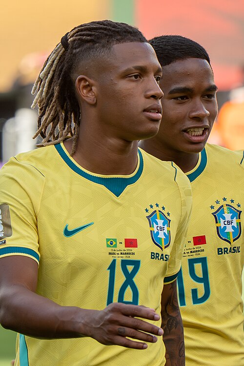Danilo Santos during Brazil v Morocco on 13 June 2026 at the 2026 FIFA World Cup at NY/NJ Stadium in East Rutherford, NJ