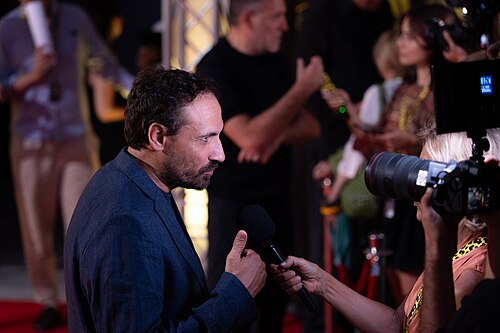 Dario Albertini on the red carpet at the 79th Locarno Film Festival 2026