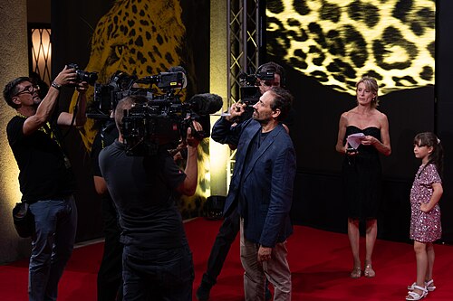 Dario Albertini on the red carpet at the 79th Locarno Film Festival 2026