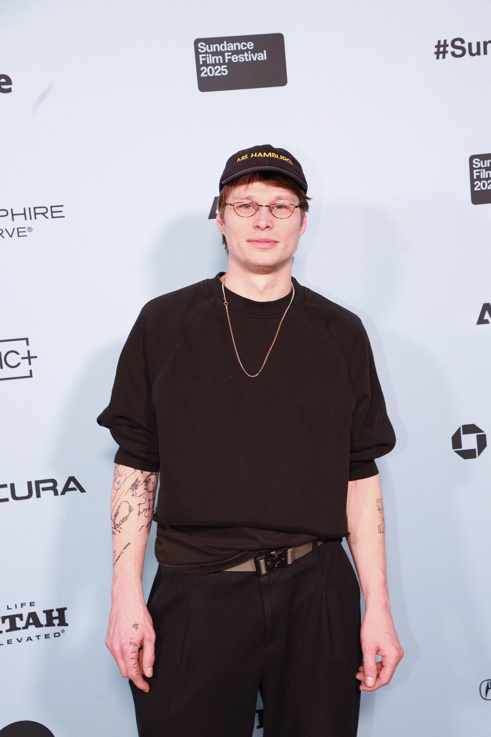 David Štumpf at the 2025 Sundance Film Festival for the animated short Hurikán