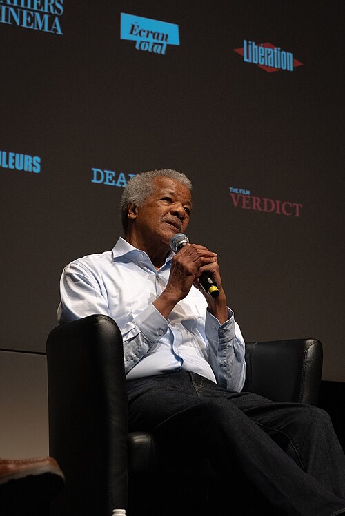 David Greaves, American filmmaker, at Directors' Fortnight Q&A section during showing of Once Upon a Time in Harlem at 2026 Cannes Film Festival.