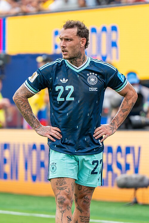 David Raum during Ecuador v Germany on 25 June 2026 at the 2026 FIFA World Cup