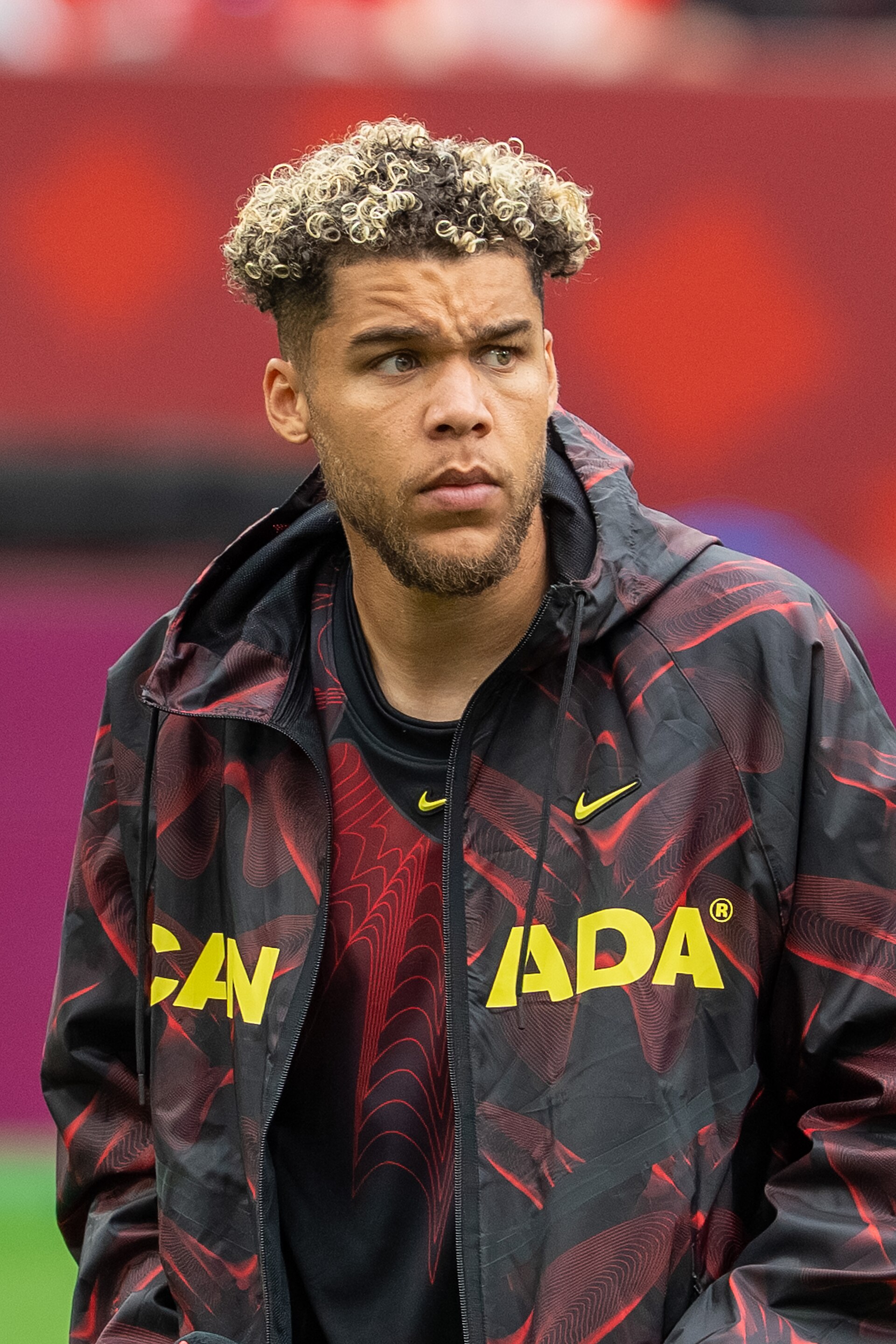 Dayne St. Clair during Canada v Qatar on 18 June 2026 at the 2026 FIFA World Cup