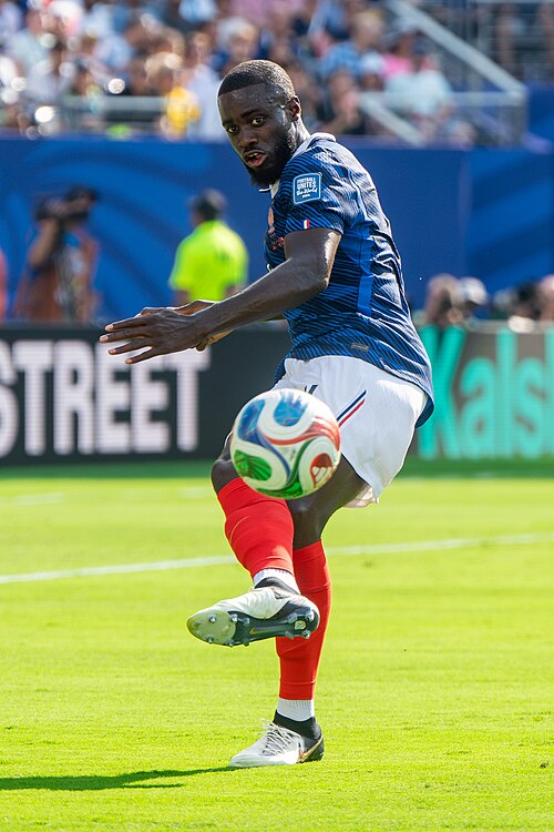 Dayot Upamecano during France v Sweden at the 2026 FIFA World Cup