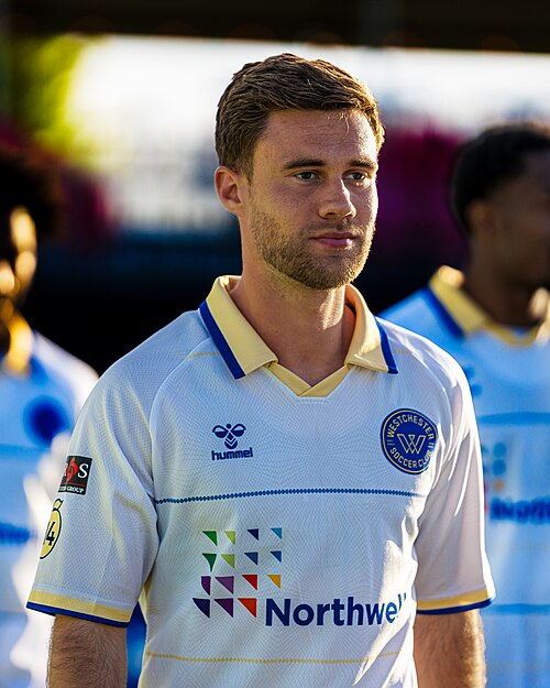 Dean Guezen playing for the Westchester SC vs Richmond Kickers on May, 1, 2026