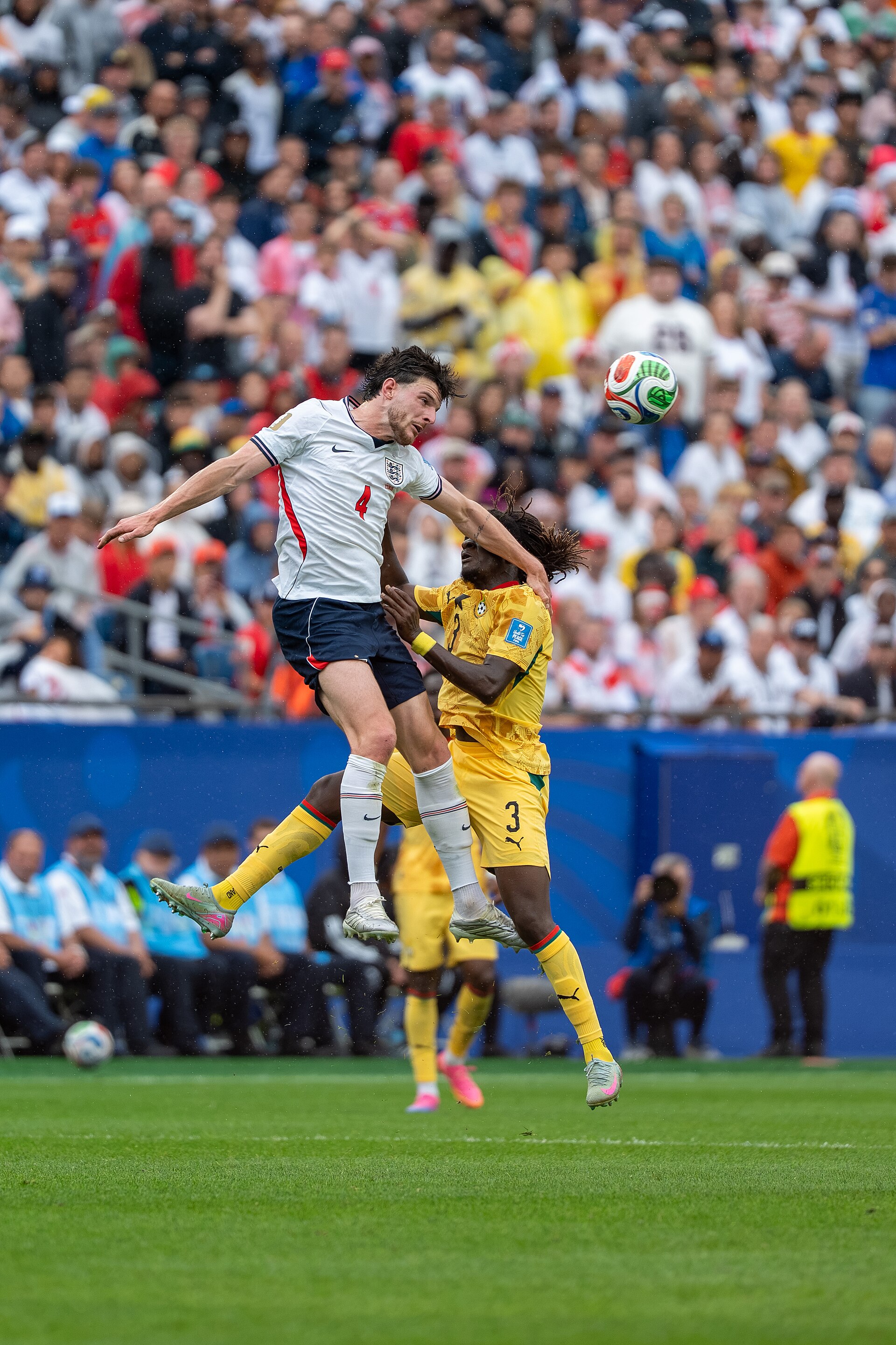 Declan Rice Caleb Yirenkyi during England v Ghana on 23 June 2026 at the 2026 FIFA World Cup