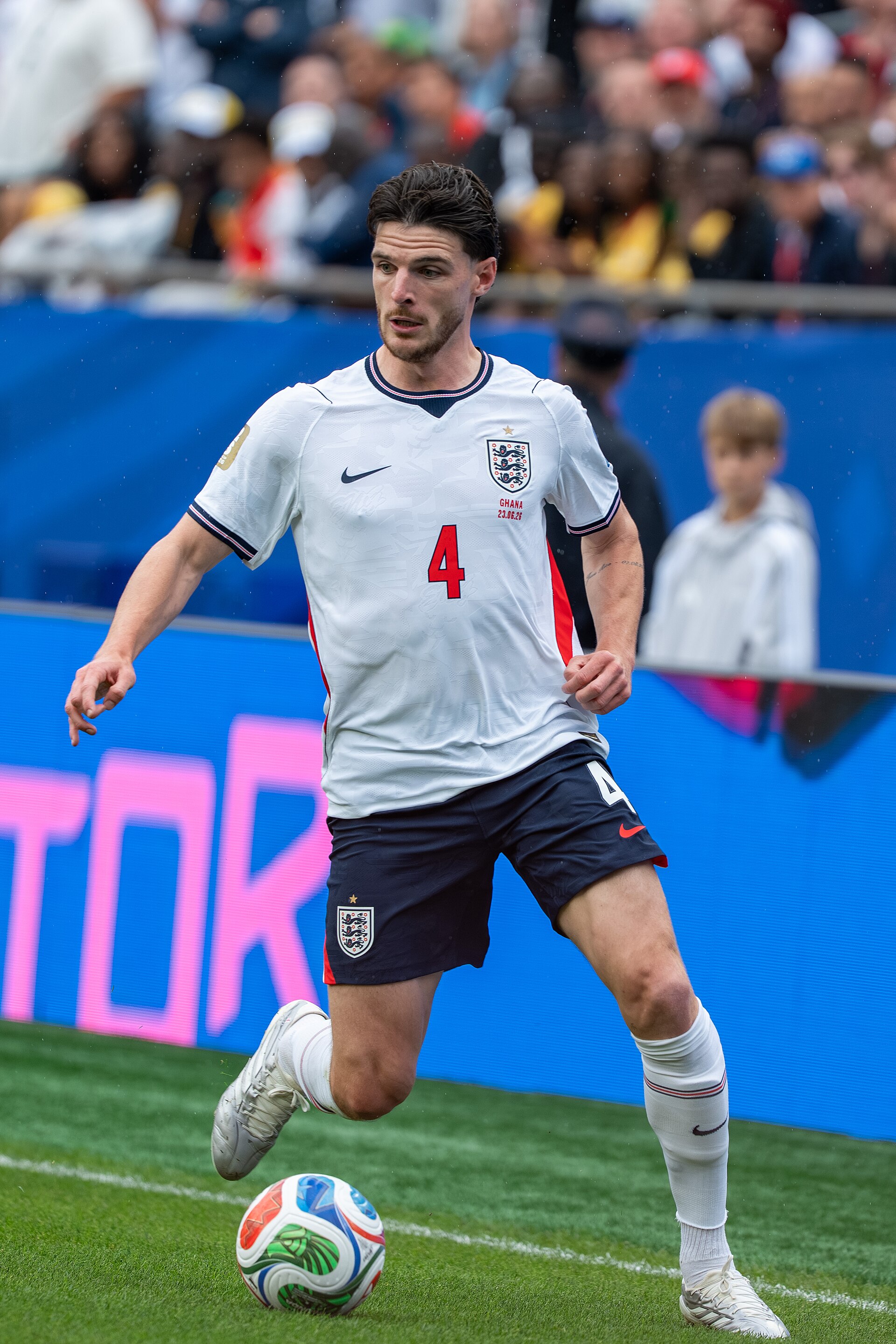 Declan Rice during England v Ghana on 23 June 2026 at the 2026 FIFA World Cup