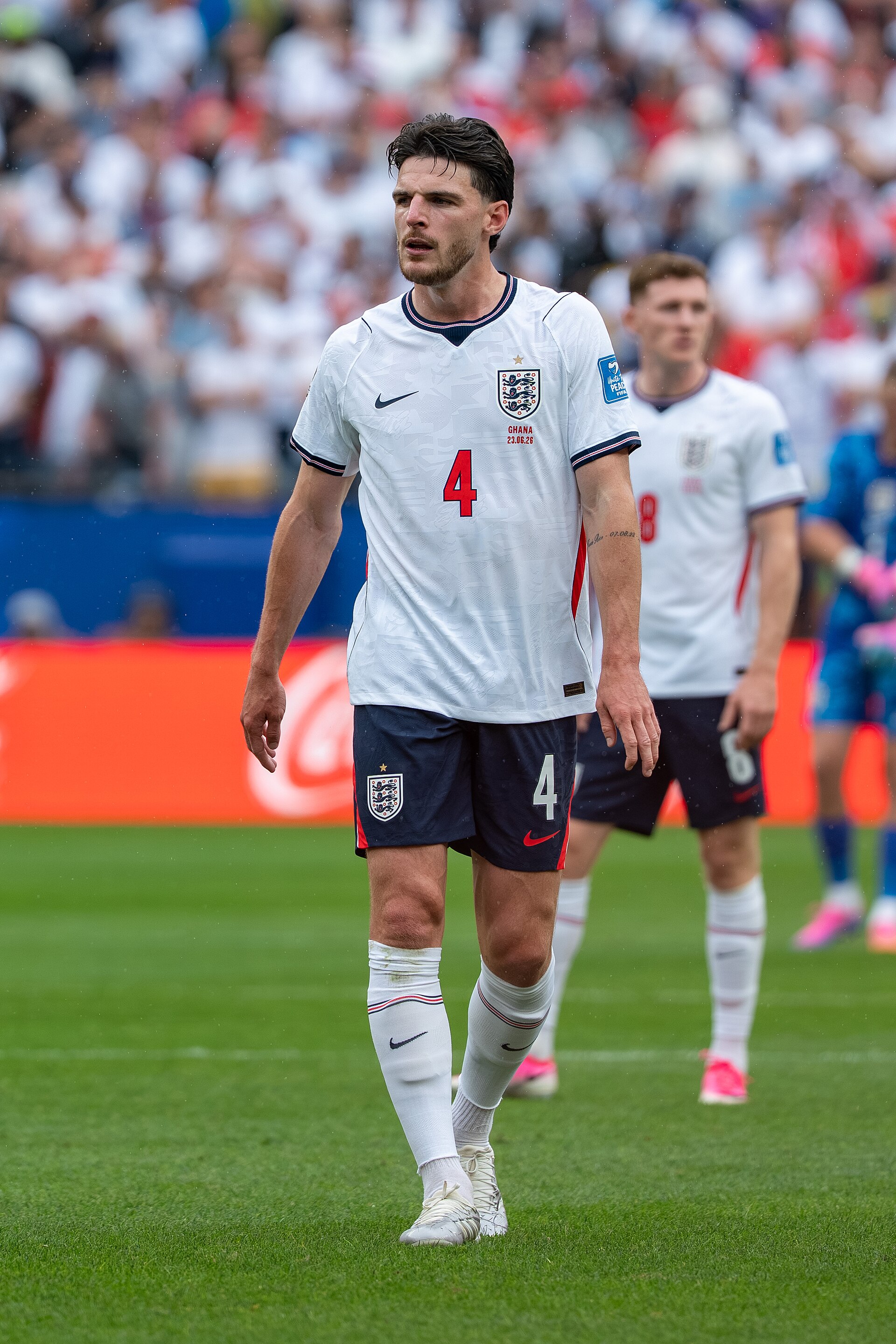 Declan Rice during England v Ghana on 23 June 2026 at the 2026 FIFA World Cup