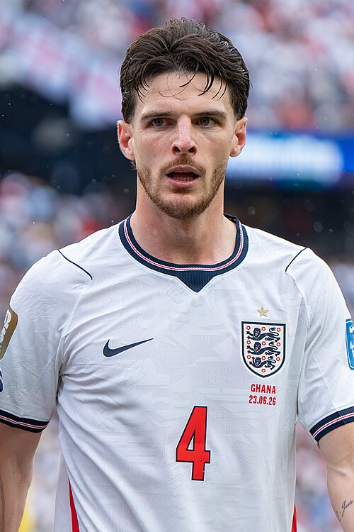 Declan Rice during England v Ghana on 23 June 2026 at the 2026 FIFA World Cup