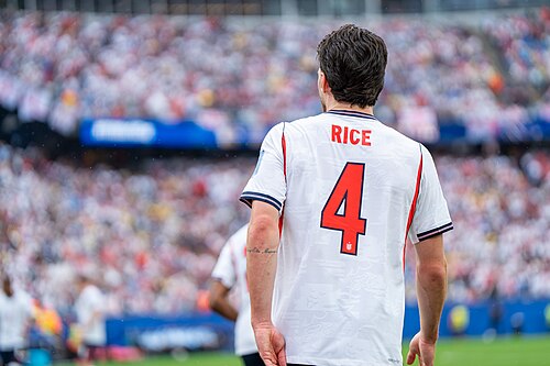 Declan Rice during England v Ghana on 23 June 2026 at the 2026 FIFA World Cup