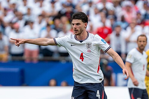 Declan Rice during England v Ghana on 23 June 2026 at the 2026 FIFA World Cup