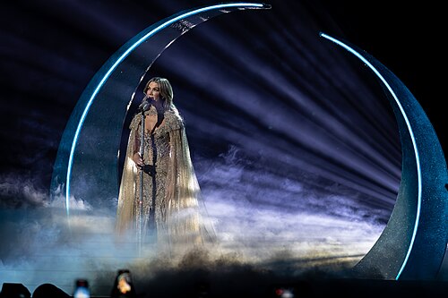 Delta Goodrem performing Eclipse, representing Australia in the 2nd Semi Final of the 2026 Eurovision Song Contest in Vienna