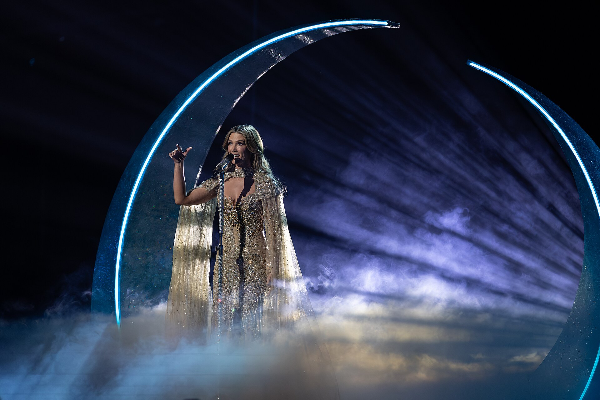 Delta Goodrem performing Eclipse, representing Australia in the 2nd Semi Final of the 2026 Eurovision Song Contest in Vienna