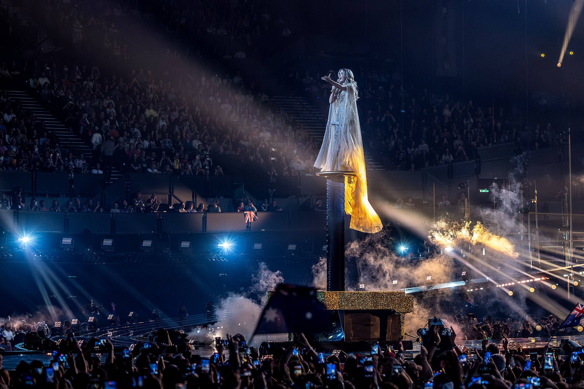 Delta Goodrem performing Eclipse, representing Australia in the 2nd Semi Final of the 2026 Eurovision Song Contest in Vienna