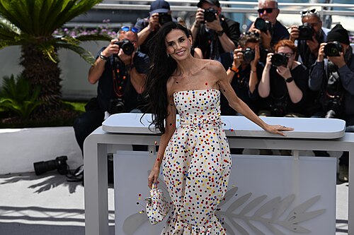 CANNES, FRANCE - MAY 12: Jury member Demi Moore at the Feature Films Jury photocalls during the 79th annual Cannes Film Festival at Palais des Festivals on May 12, 2026 in Cannes, France.