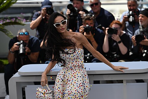 CANNES, FRANCE - MAY 12: Jury member Demi Moore at the Feature Films Jury photocalls during the 79th annual Cannes Film Festival at Palais des Festivals on May 12, 2026 in Cannes, France.