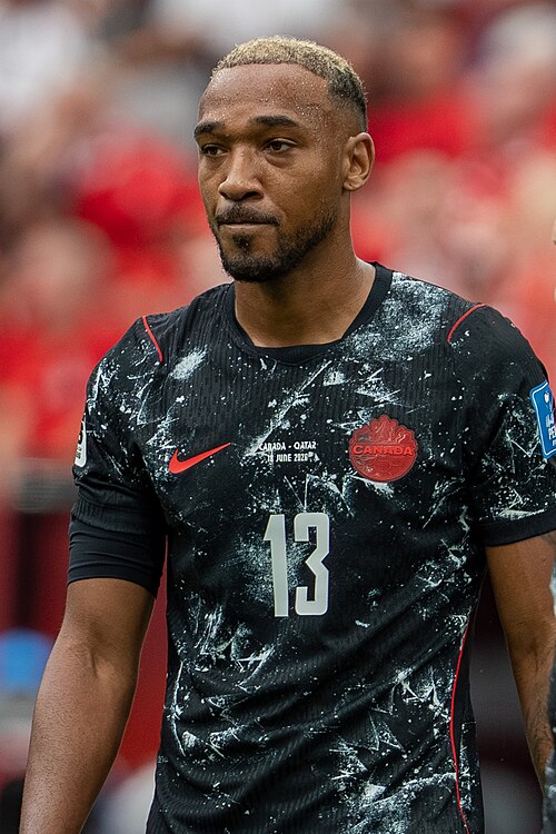 Derek Cornelius during Canada v Qatar on 18 June 2026 at the 2026 FIFA World Cup