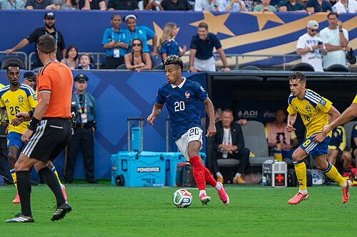 Desire Doue during France v Sweden at the 2026 FIFA World Cup