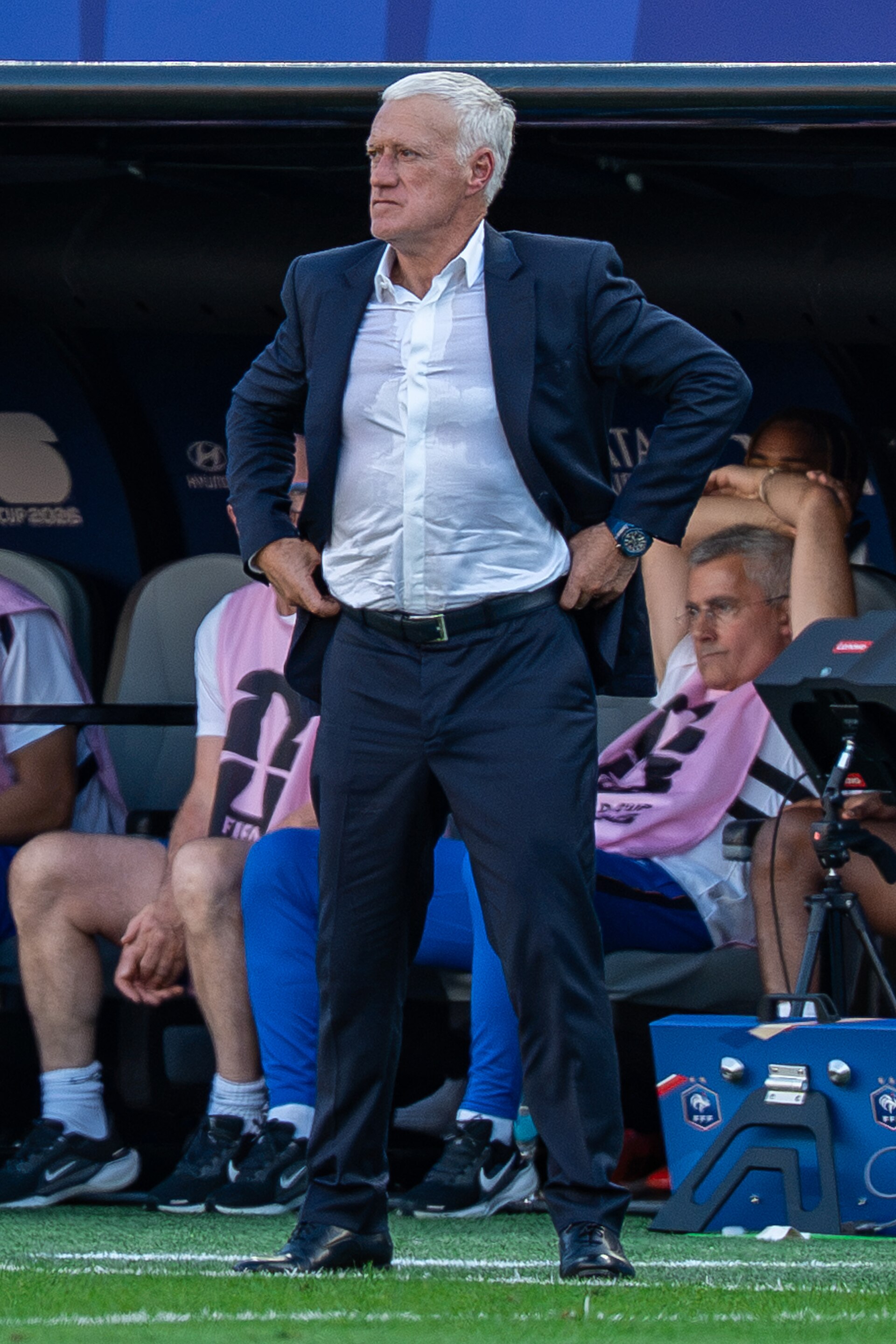 Didier Deschamps during France v Paraguay at the 2026 FIFA World Cup