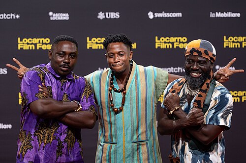 Director Amartei Armar with cast and crew of Ego Reach We all at the 79th Locarno Film Festival 2026